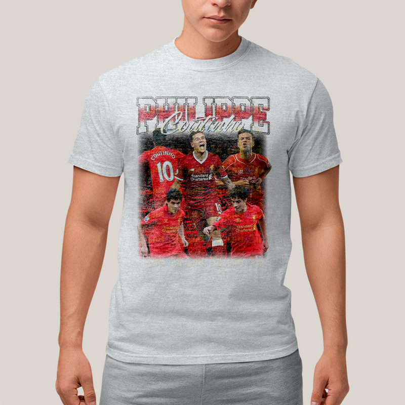 Camiseta Algodão Unissex Tshirt Philippe Coutinho Liverpool