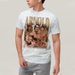 Camiseta Algodão Unissex T shirt- ator Arnold Schwarzenegger Dourado academia musculo