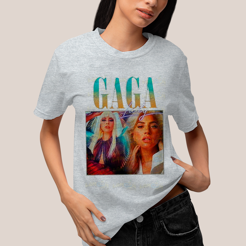 Camiseta Algodão Unissex Tshirt Vintage Lady Gaga 2