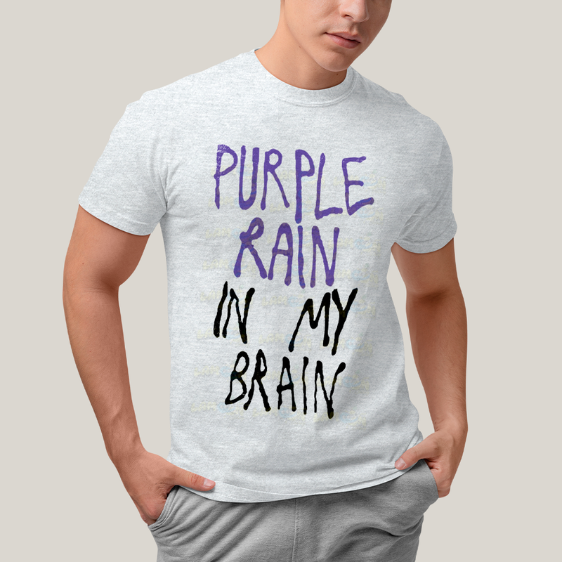 Camiseta Algodão Unissex Tshirt  Lady Gaga Purple Rain in My Brain