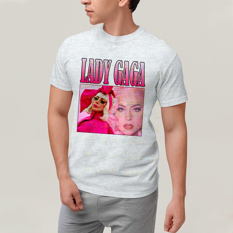 Camiseta Algodão Unissex Tshirt Vintage 80´s Lady Gaga