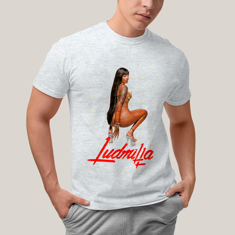 Camiseta Algodão Unissex T shirt - ludmilla logo
