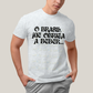 Camiseta Algodão Unissex T shirt O Brasil me Obriga a Beber