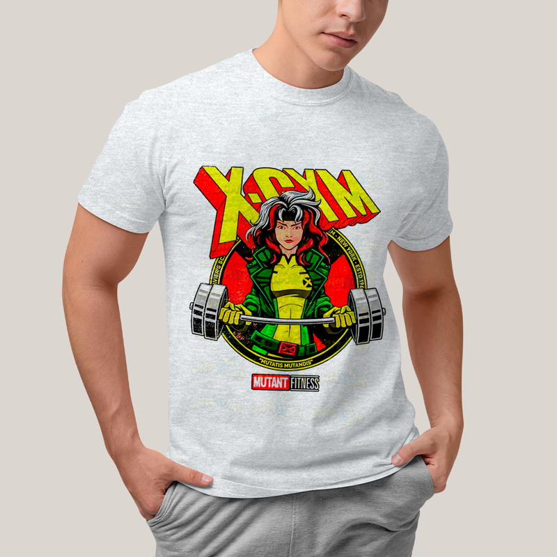 Camiseta Algodão Unissex T shirt - Vampira X Gym Mutant Fitness x men marvel academia
