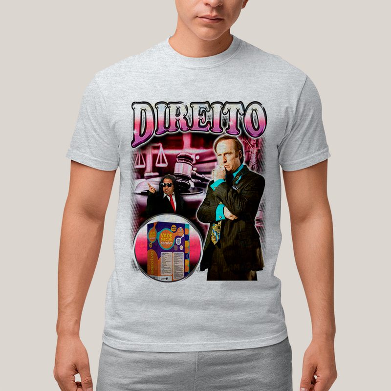 Camiseta Algodão Unissex T shirt- Direito