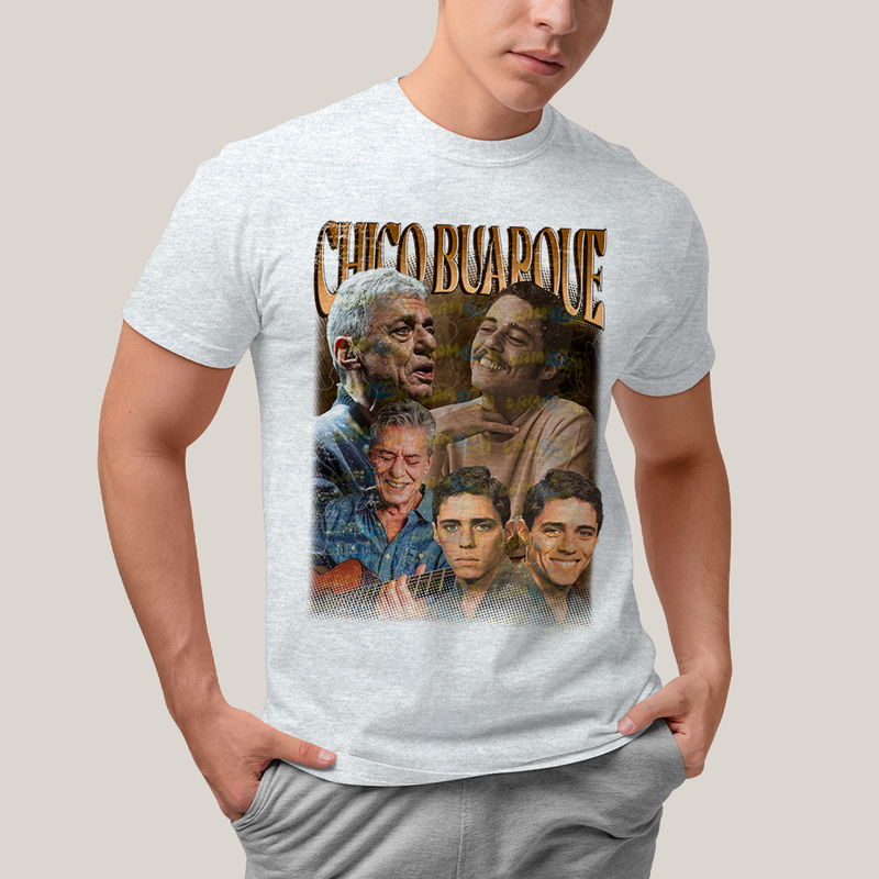 Camiseta Algodão Unissex T shirt- cantor brasileiro chico buarque