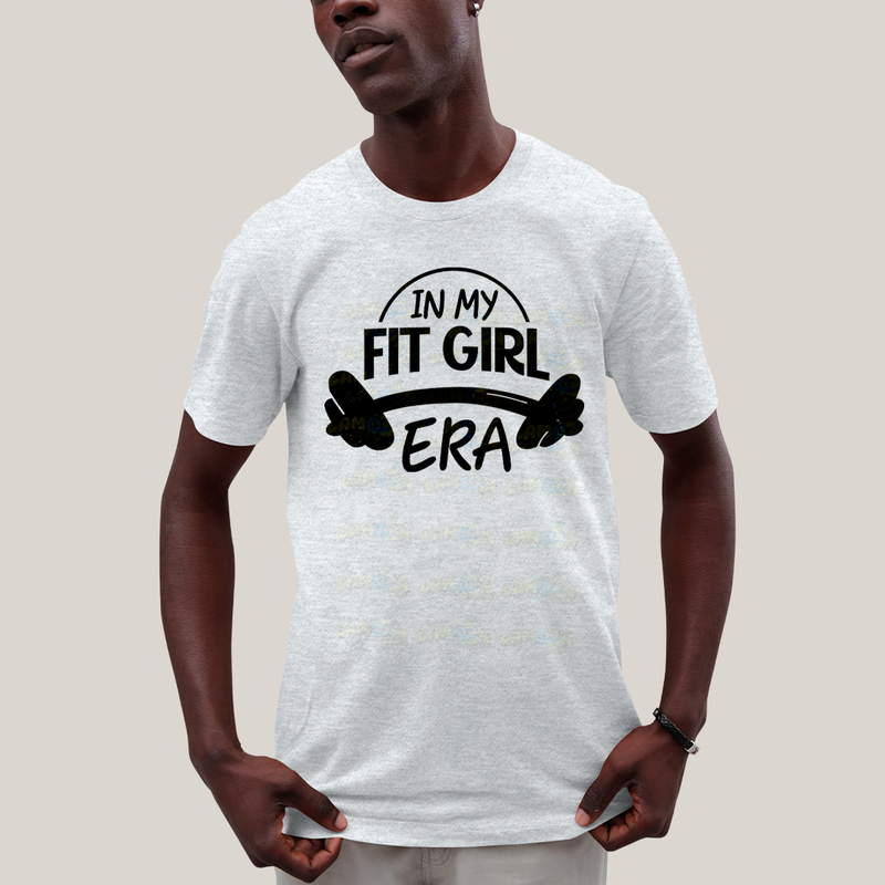 Camiseta Algodão Unissex T shirt Academia In My Fit Girl Era