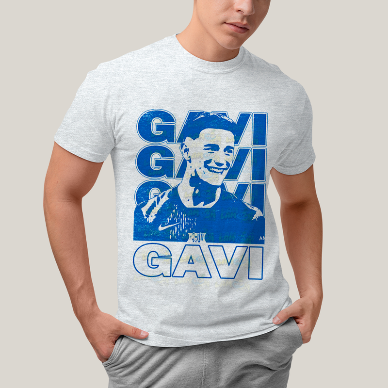 Camiseta Algodão Unissex T shirt - Gavi Barcelona