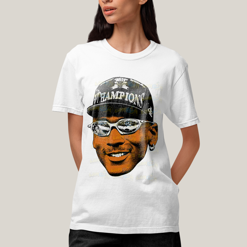 Camiseta Algodão Unissex T shirt GraphicTee Michael Jordan Jogador de Basquete