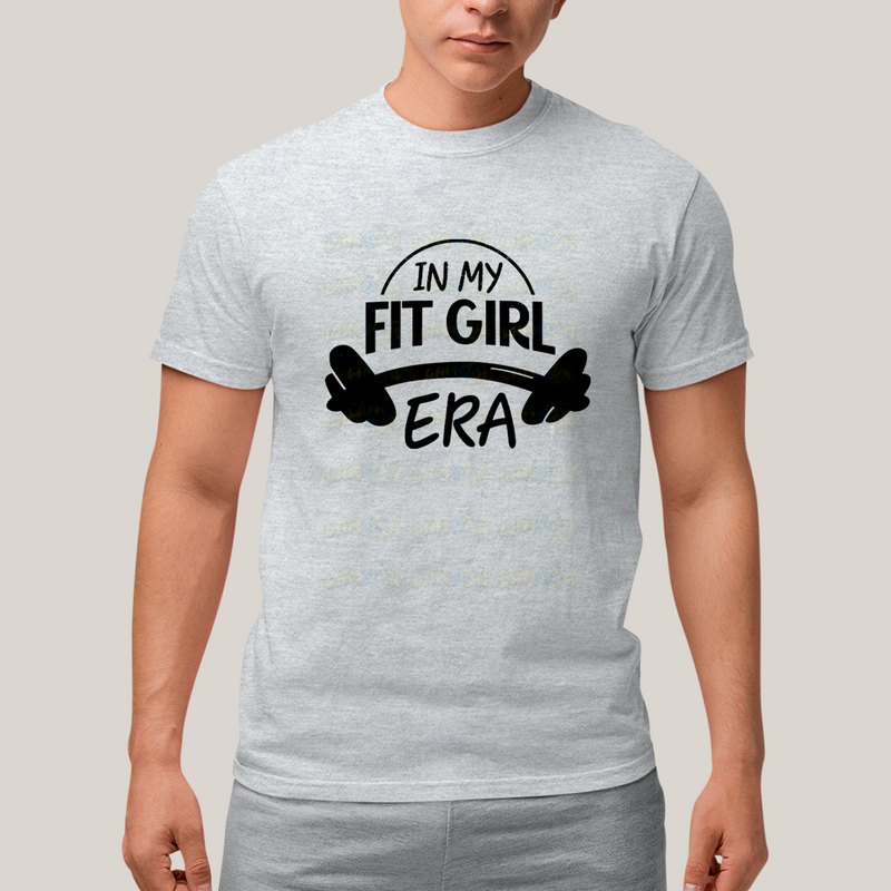 Camiseta Algodão Unissex T shirt Academia In My Fit Girl Era