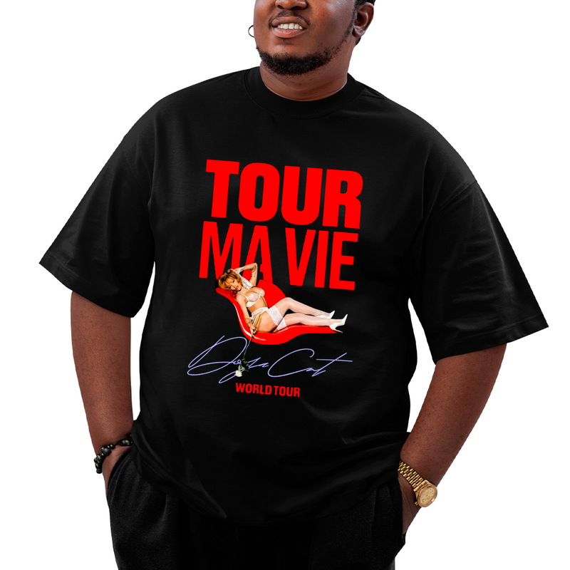 Camiseta Plus Size Doja Cat Worl Tour Ma Vie