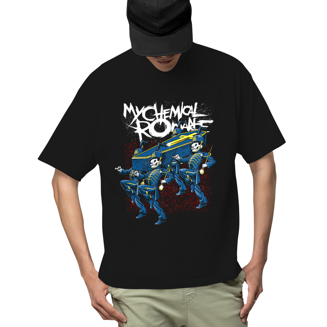 Camiseta Algodão My Chemical Romance Caveiras