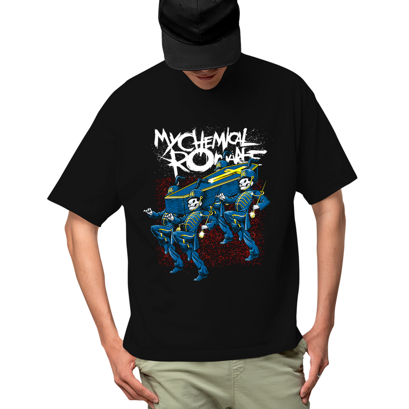 Camiseta Algodão My Chemical Romance Caveiras