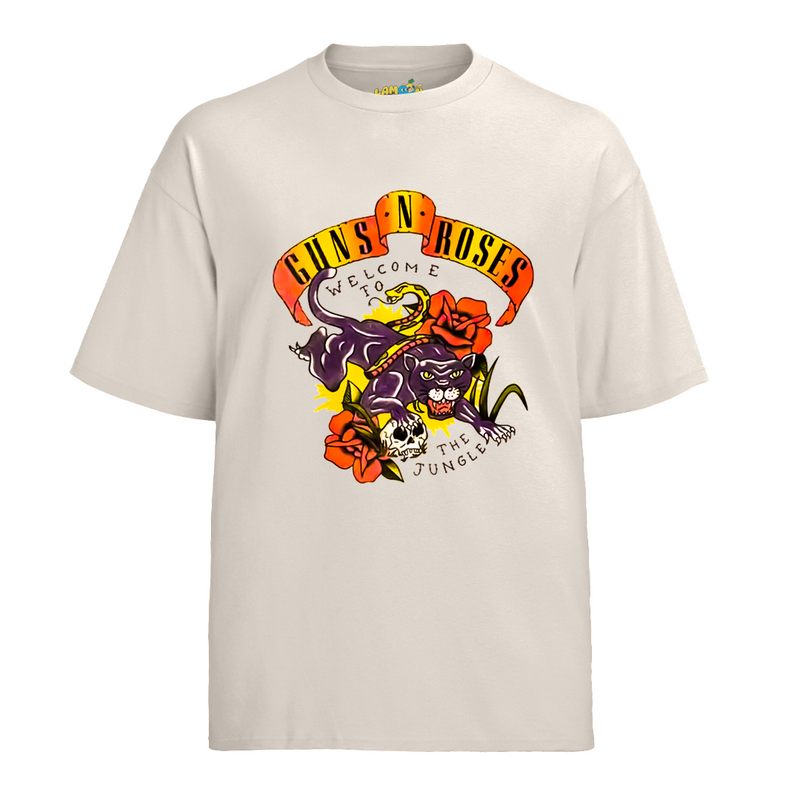 Camiseta Algodão Roses Banda Welcome To The Jungle
