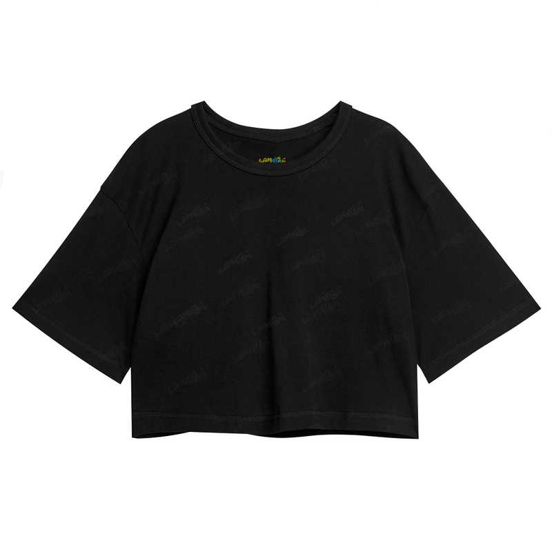 Cropped Oversized Algodão Basica Lisa
