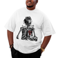 Camiseta Plus Size Algodão Travis Scott Esqueleto