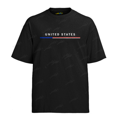 Camiseta Algodão United States Bandeira PQ