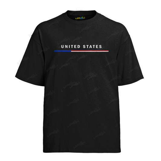 Camiseta Algodão United States Bandeira PQ