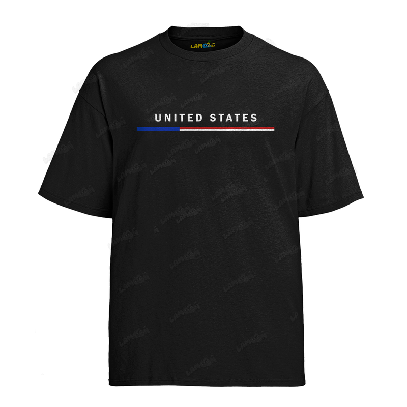 Camiseta Algodão United States Bandeira PQ