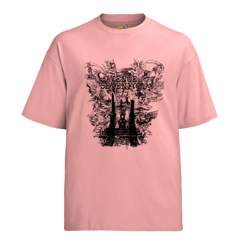 Camiseta Algodão Avenged Seven Fold Caveira Trono