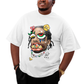 Camiseta Plus Size Algodão Travis Scott Dentes de Ouro
