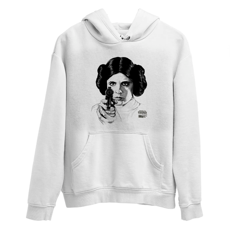 Moletom Canguru Princesa Leia Star Gun