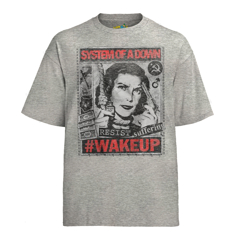 Camiseta Algodão System of Down Wakeup Suffering