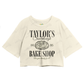 Cropped Oversized Algodão Taylor Swift Bake Shop
