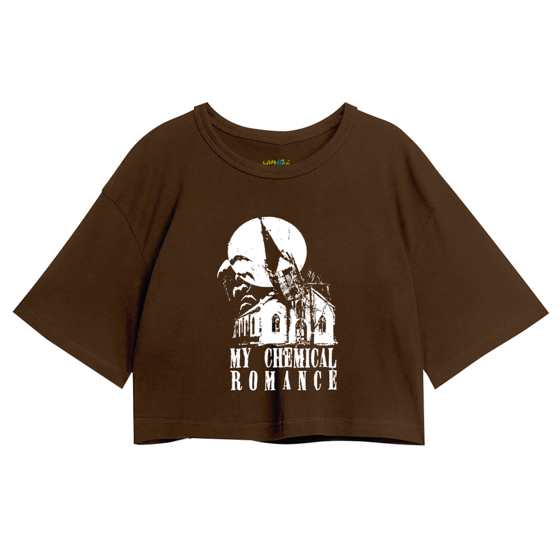 Cropped Oversized My Chemical Romance Church