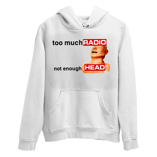 Moletom Canguru Too Much Radio Not Enough Head