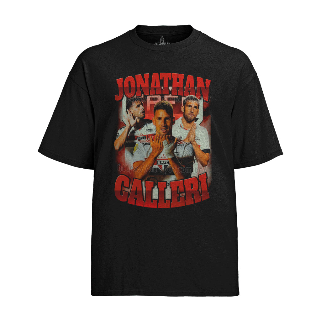 Camiseta Algodão Unissex Graphic tee Jonathan Calleri São Paulo