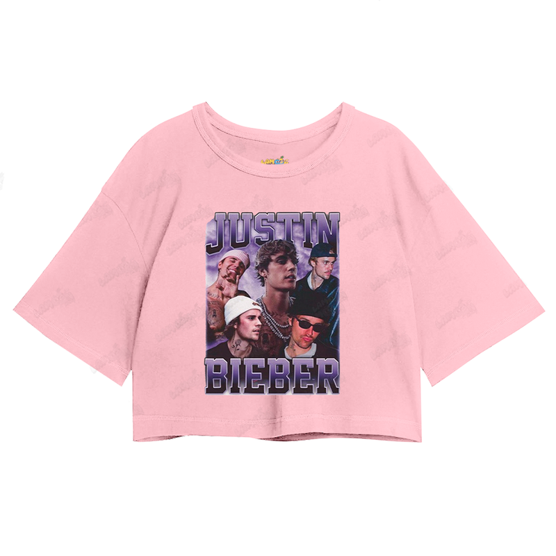 Cropped Oversized Algodão Justin Bieber 2025