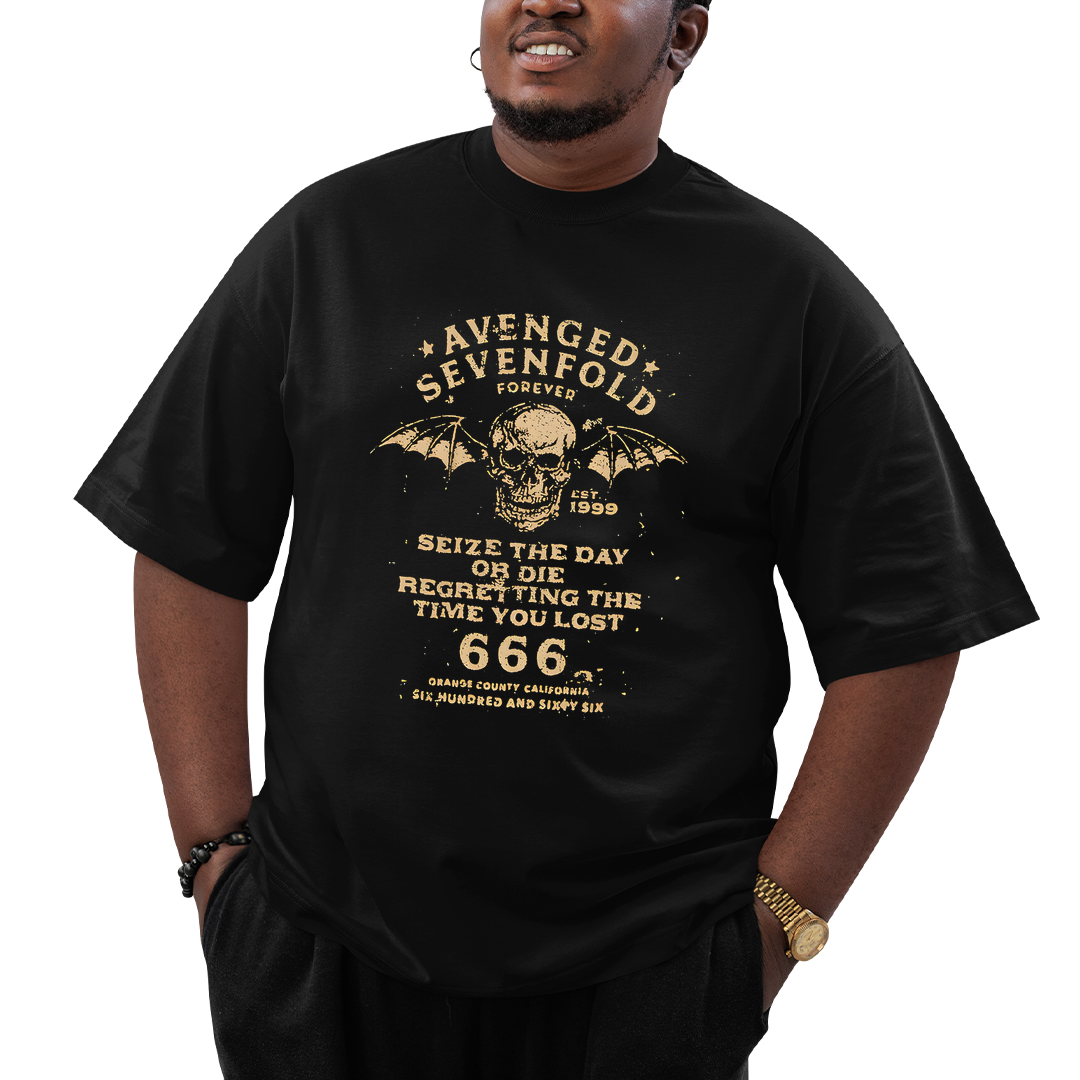 Camiseta Plus Size Avenged Seven Fold 666