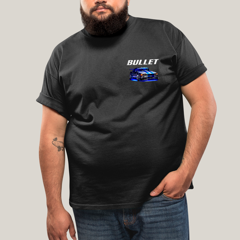 Camisa Algodão Unissex T shirt PLus Size Carros Suki & Bullet BFF ou casal FC