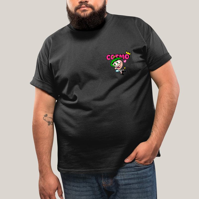Camisa Algodão Unissex T shirt PLus Size Cosmo & Wanda BFF ou casal FC