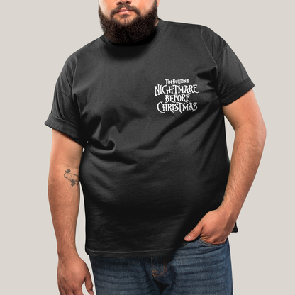 Camisa Algodão Unissex T shirt PLus Size Jack Skellington & Sally BFF ou casal FC
