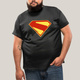 Camiseta Plus Size Algodão Unissex Superman Legacy Logo 3