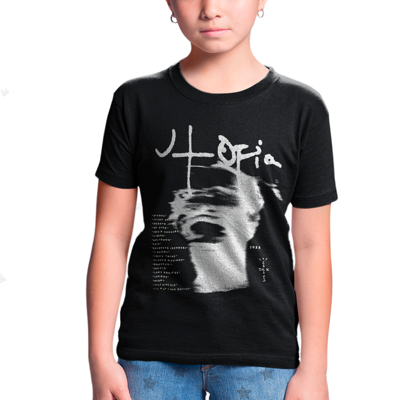 Camiseta Infantil Algodão Travis Scott Cactus Jack Utopia