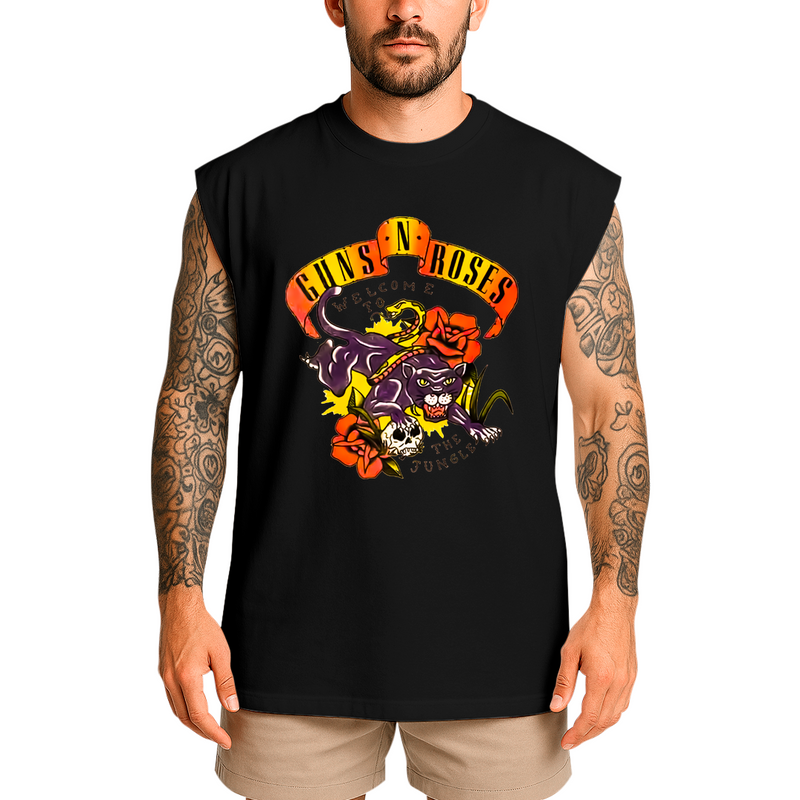 Regata Oversized Roses Banda Welcome To The Jungle