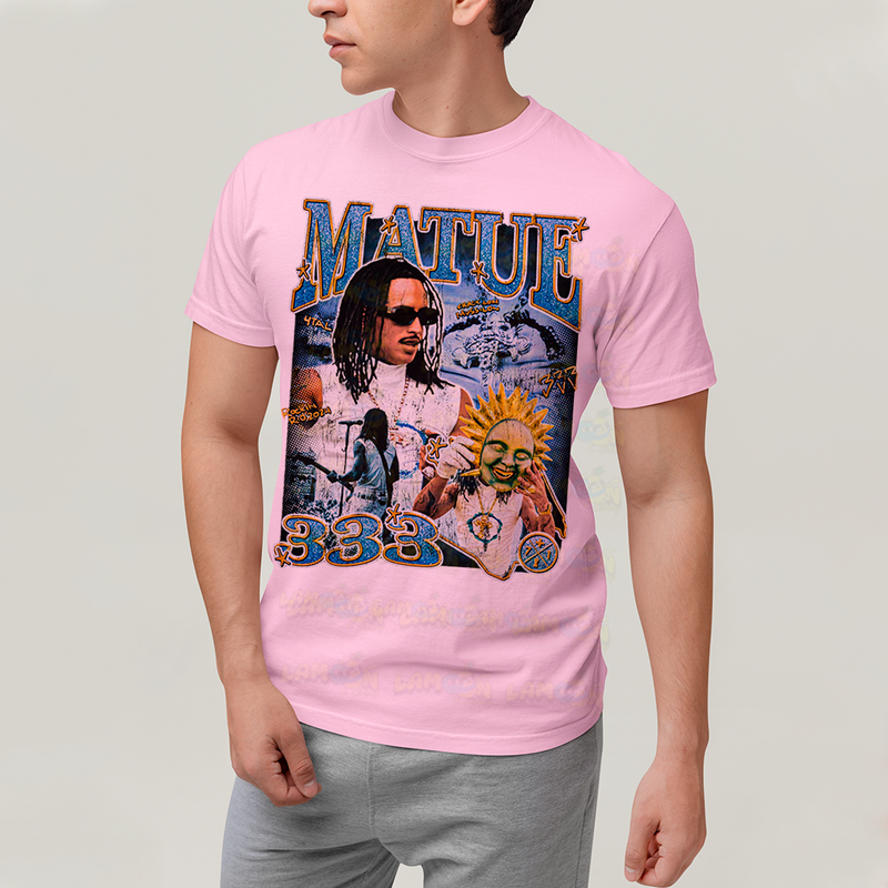Camiseta Algodão Unissex T shirt -Matue 333 3 cantor rap hip hop