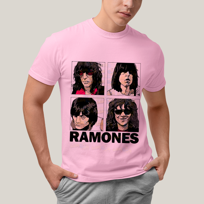 Camiseta Algodão Unissex T shirt - Os Ramones