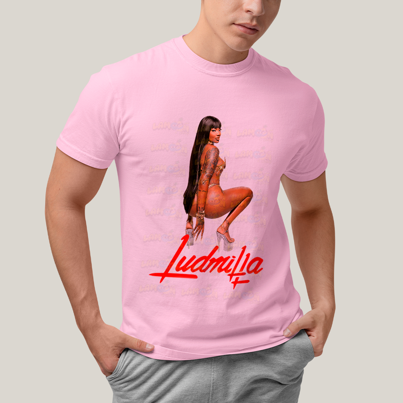 Camiseta Algodão Unissex T shirt - ludmilla logo