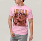 Camiseta Algodão Unissex T shirt- ator Arnold Schwarzenegger Dourado academia musculo