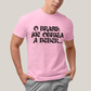 Camiseta Algodão Unissex T shirt O Brasil me Obriga a Beber