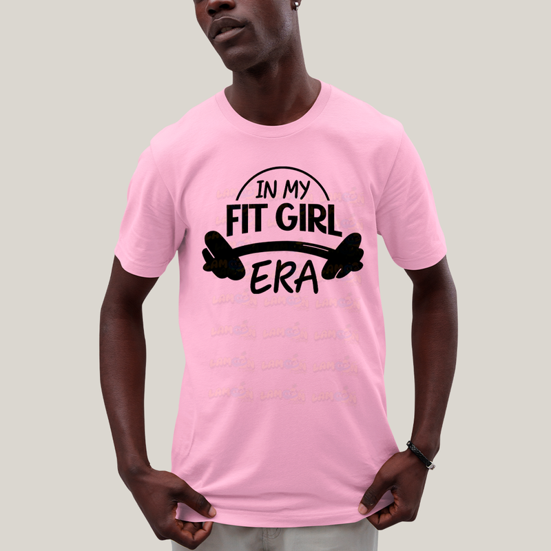 Camiseta Algodão Unissex T shirt Academia In My Fit Girl Era