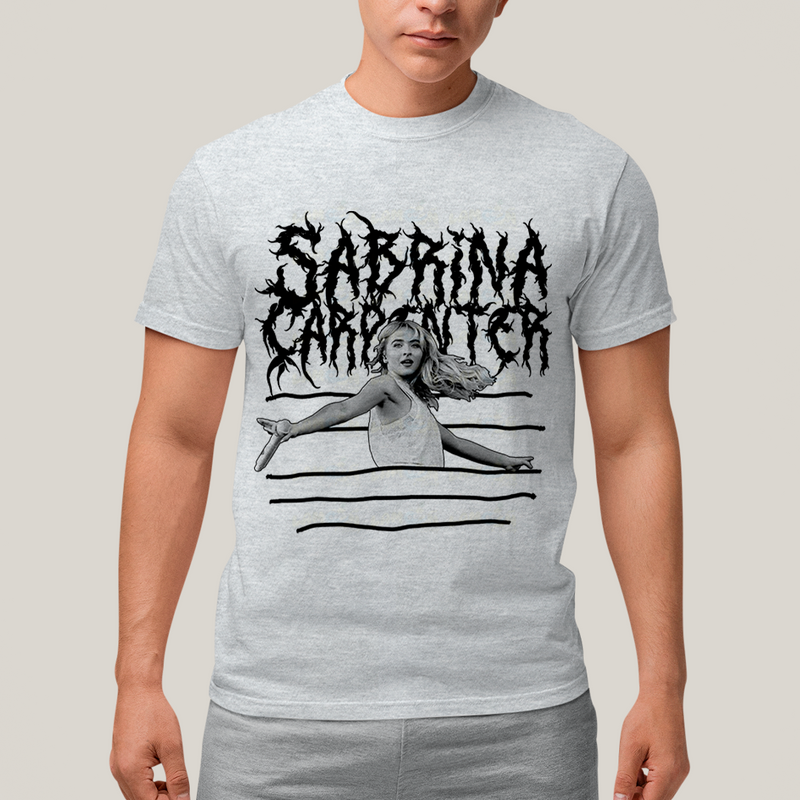 Camiseta Algodão Unissex T shirt Sabrina Carpenter Death Metal