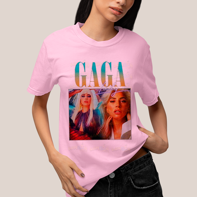Camiseta Algodão Unissex Tshirt Vintage Lady Gaga 2