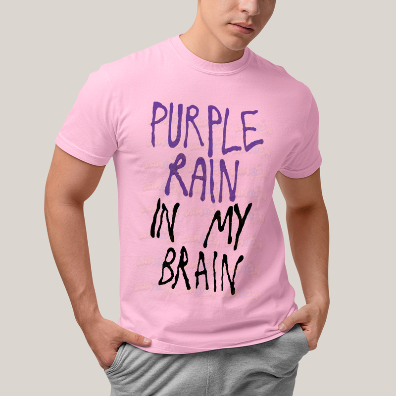 Camiseta Algodão Unissex Tshirt  Lady Gaga Purple Rain in My Brain