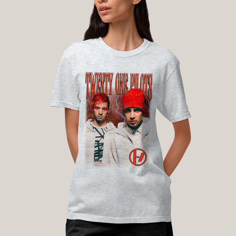 Camiseta Algodão Unissex T shirt Graphic Tee Twenty One Pilots A Banda