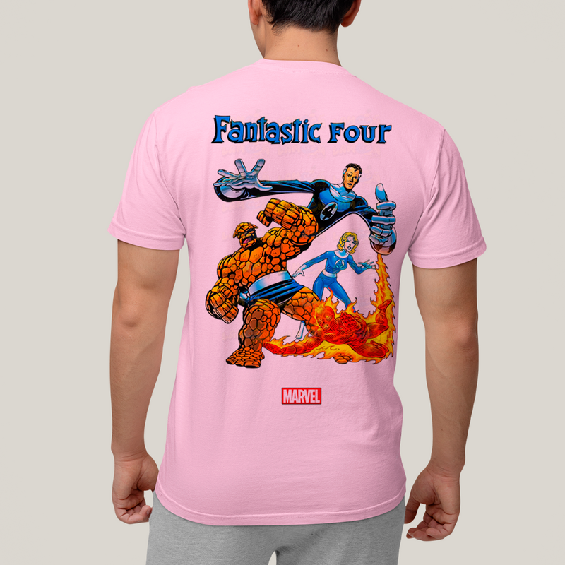 Camiseta Algodão Unissex T shirt Fantastic Four FC quarteto Fantástico Marvel
